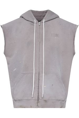 Grey cotton Numbers-motif hoodie MM6 MAISON MARGIELA | SH2HG0005M25013803